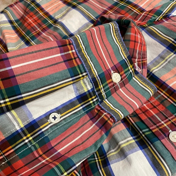 J. Crew Classic Fit Washed Cotton Poplin Shirt in Snowy Stewart Tartan - Picture 5 of 14